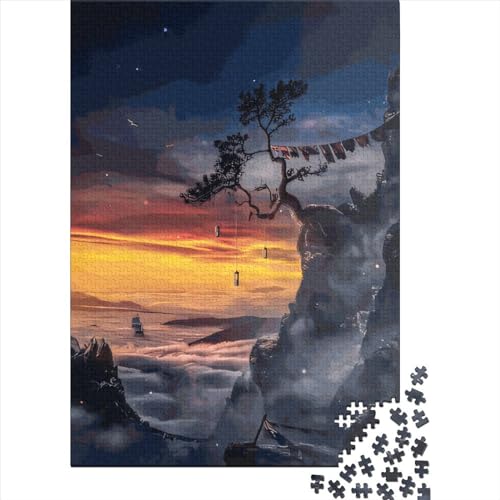 Schöne Landschaft Puzzle freundliche Materialien 100 Prozent recycelter Karton Puzzle für Erwachsene Kinder Ostergeschenke 38 x 26 cm / 1000 Teile von XJmoney