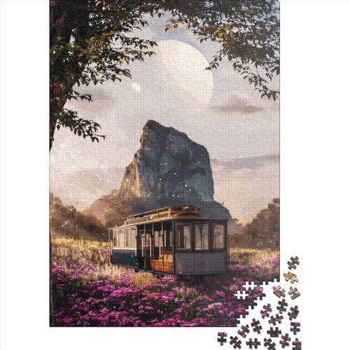 Schöne Landschaft Puzzle freundliche Materialien 100 Prozent recycelter Karton Puzzle für Erwachsene Kinder Ostergeschenke 70x50cm/1000 Teile von XJmoney