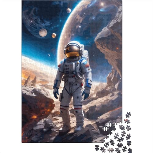 Space Walker Puzzle Fun 100% Recycling Karton Puzzle für Jungen oder Mädchen, Geschenke für Kindertag, 70x50cm / 1000 Teile von XJmoney