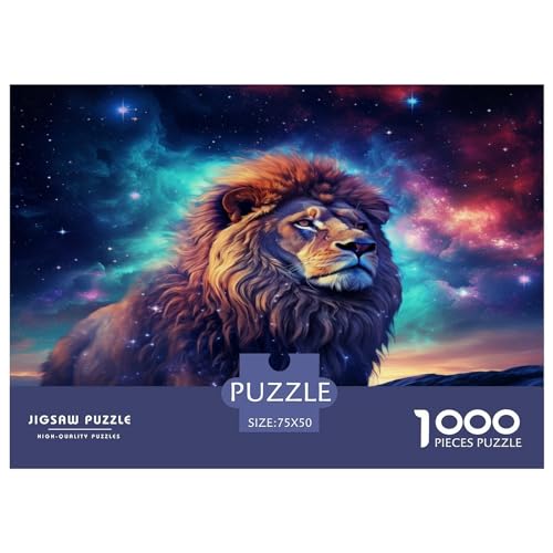 Star Lion Puzzle 1000 Teile für Erwachsene Puzzles für Teenager Geschenke Lustige Puzzles 1000 Teile (75x50cm) von XJmoney