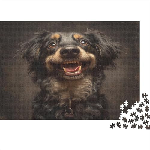 Süßer Hund, 1000-teiliges Puzzle für Erwachsene | | Familienspaß-Puzzle 1000 Teile für Erwachsene, Geschenke, Denkspiele, 1000 Teile (75 x 50 cm) von XJmoney