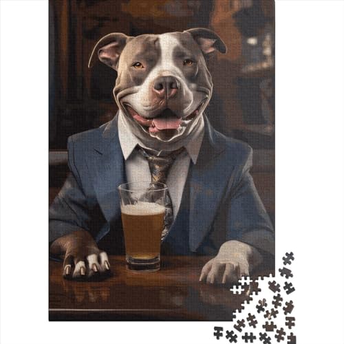 XL Bully Puzzle Familie Spiele Herausforderung Premium Papppuzzle für Jungen oder Mädchen, 70 x 50 cm / 1000 Teile von XJmoney