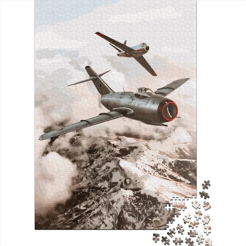 Zwei Flugzeuge Lernspielzeug Puzzle, 100% recycelter Karton Puzzle für erwachsene Kinder, Geschenke für Kindertag, 38x26cm/1000 Teile von XJmoney