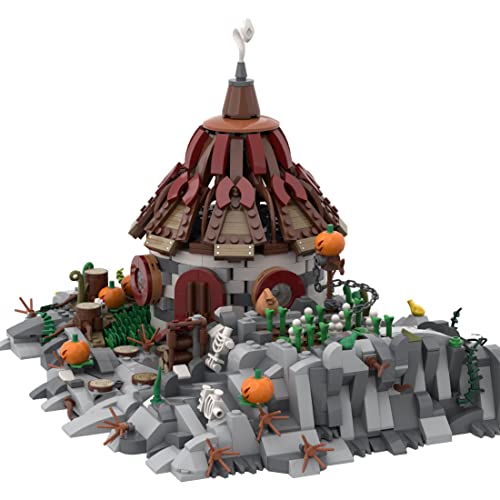 XKlemBauklode Halloween Haus Klemmbausteine Modular, DIY MOC Hexenhäuschen Gebäude Bausteine, Stadthaus Modell Bauspielzeug für Erwachsene - 1394 Teile von XKlemBauklode