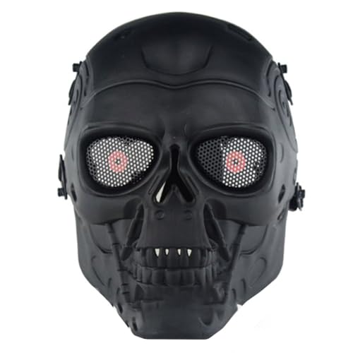 XKlemBauklode Halloween Punk-Vollgesicht Terminator Thriller Maske, Dämonen Gruselige Maske, Dekorative Maske Kostüm Halloween Neuheit Horrormaske Rollenspiel für Erwachsene XKlemBauklode Halloween Punk-Vollgesicht Terminator Thriller Maske, Dämonen Gruselige Maske, Dekorative Maske Kostüm Halloween Neuheit Horrormaske Rollenspiel für Erwachsene von XKlemBauklode