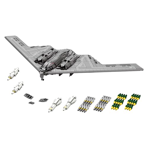 XKlemBauklode MOC B-2 Bomber Bauklötze Modell, 1/70 2063 Teile WWII Groß Kampfflugzeug klembausteine, Luftwaffen Bausteinset, Entworfen von Darth Designer von XKlemBauklode