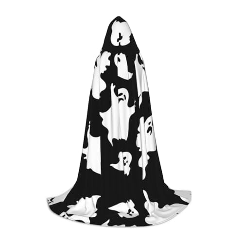 XLEWSIEU Halloween Gothic Print Kapuzenumhang für Teenager Weihnachten Hoodies Umhang Cosplay Kostüme von XLEWSIEU