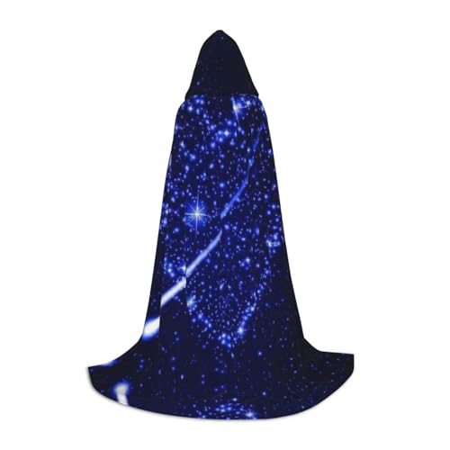 XLEWSIEU Sternschnuppe Herz Druck Kapuzenumhang für Teenager Weihnachten Hoodies Umhang Cosplay Kostüme von XLEWSIEU