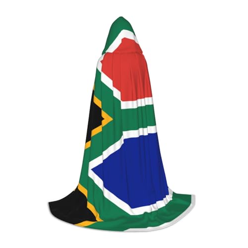 XLEWSIEU Südafrika Flagge Druck Kapuzenumhang für Jugendliche Weihnachten Hoodies Umhang Cosplay Kostüme von XLEWSIEU