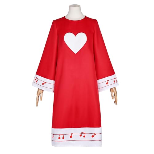 XLJLKJDS Anime Hazbin Hotel Charlie Morningstar Cosplay-Kostüme mit Perücke, alle Charakter-Rock-Outfits, komplettes Set für Mädchen, Halloween-Kleid, Uniform, Karneval, Party-Geschenke von XLJLKJDS