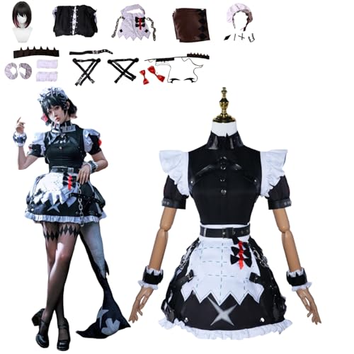 XLJLKJDS Anime Zenless Zone Zero Cosplay Kostüm Charakter Ellen Joe Fancy Dress Up Mit Perücke Frauen Uniform Outfits Komplettes Set Halloween Karneval Party von XLJLKJDS