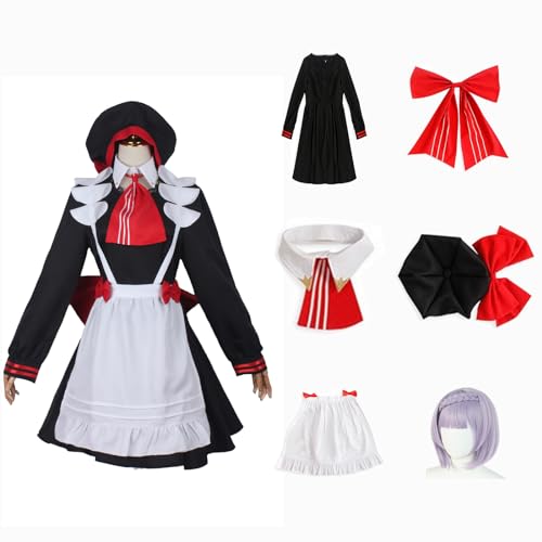 XLJLKJDS Genshin Impact Cosplay Noelle Kostüm Spielcharakter Outfit mit Perücke Halloween Dress Up Uniform Anzug für Frauen von XLJLKJDS