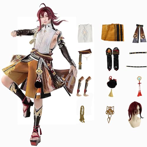 XLJLKJDS Genshin Impact Cosplay Shikanoin Heizou Kostüm Spielcharakter Outfit mit Perücke Halloween Dress Up Uniform Anzug für Männer von XLJLKJDS