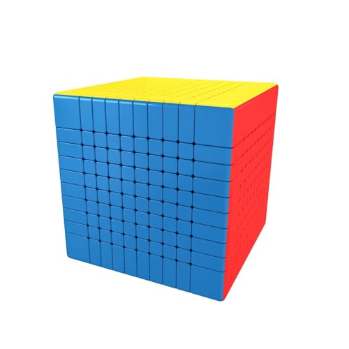 XMDCuber MoYu Meilong Speed Cube 10x10 Stickerless,84mm Magic Cube 10x10x10 Puzzle Game Toys high Challenge von XMDCuber