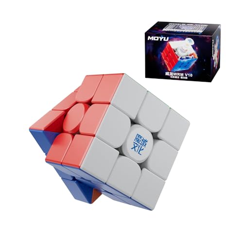 XMDCuber Moyu Weilong WR M V10 Magnetic Speed Cube 3x3, for Competition Weilong WRM Magic Cube 3x3x3 Stickerless 2024 Version von XMDCuber