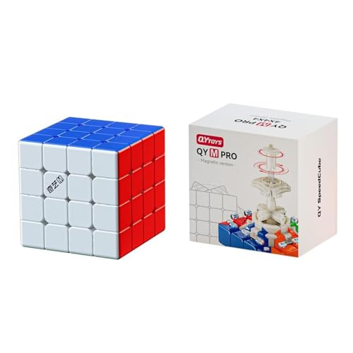 XMDCuber QY Toys M Pro 4x4 Magnetic Speed Cube, Stickerless 4x4x4 Magnetic Cube Magic Puzzle 2024 Version 58.5mm von XMDCuber