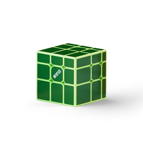 XMDCuber QY Toys Mirror Cube 3 x 3, Speed Cube Magnetic Stickerless 56 mm Mirror Magic Cube 3 x 3 x 3, Geistiges Trainingsspiel für Erwachsene & Jugendliche (Magnetic Green) von XMDCuber