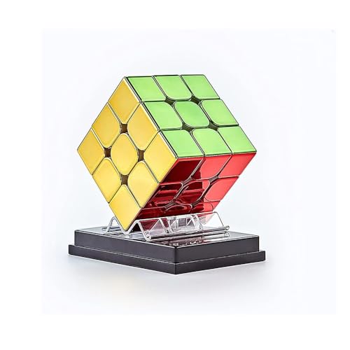 XMDCuber Speed Cube 3x3, 3x3x3 Magnetwürfel Geschwindigkeit reflektierend glänzend Würfel Würfel Mirror Reflective Cube Shiny Cube Puzzle von XMDCuber