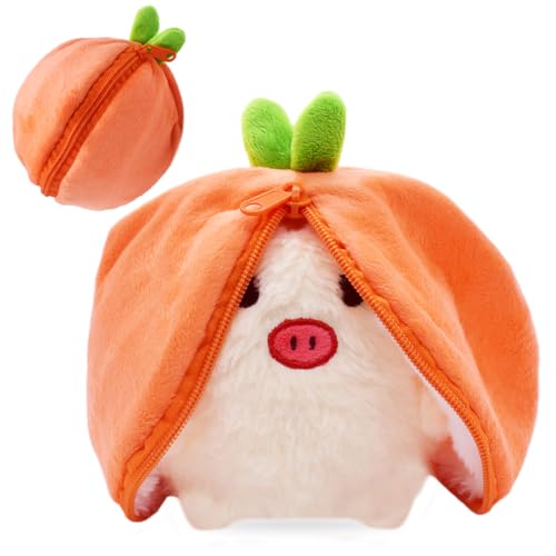 Persimone Schwein Plüsch Puppe, Schwein Tier Kuscheltier, Schwein Stofftier Versteckspiel Schwein Tier Puppe, Kuscheltier Oster Schwein Puppe Geschenk Weihnachten Geburtstag für Kinder - 18 cm Persimone Schwein Plüsch Puppe, Schwein Tier Kuscheltier, Schwein Stofftier Versteckspiel Schwein Tier Puppe, Kuscheltier Oster Schwein Puppe Geschenk Weihnachten Geburtstag für Kinder - 18 cm von XNAUVOI