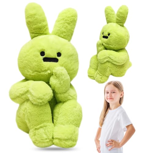 XNAUVOI 35 cm Kaninchen Plüsch, Lustige Hase Plüschtier, Kaninchen Stofftier Plüschtier Hase Tier Puppe, Tier Kuscheltier Puppe für Mädchen, Jungen Home Decor für Weihnachten Geburtstag von XNAUVOI