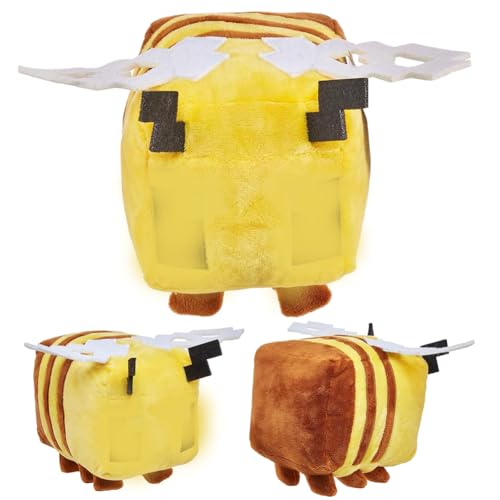 XNAUVOI Bergbautechnik Biene Stofftier, 18 cm Plüschtiere Charaktere Biene, Biene Film Kissen Plüsch Mina-Craft Videospielfiguren für Fans Kinder und Spielbegeistert XNAUVOI Bergbautechnik Biene Stofftier, 18 cm Plüschtiere Charaktere Biene, Biene Film Kissen Plüsch Mina-Craft Videospielfiguren für Fans Kinder und Spielbegeistert von XNAUVOI
