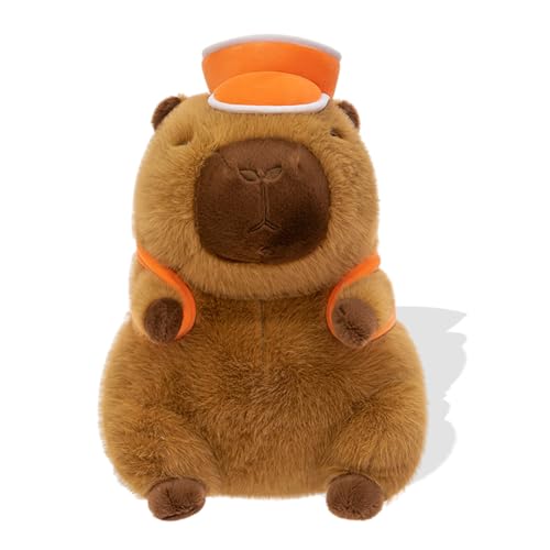 XNAUVOI Capybra Kuscheltier, Plüschtier Wasserschwein, Niedliche Capybra Kuscheltier Plush mit Basketball-Rucksäcke und Mützen, Spielzeug Stofftier, Geschenk für Erwachsene Kinder XNAUVOI Capybra Kuscheltier, Plüschtier Wasserschwein, Niedliche Capybra Kuscheltier Plush mit Basketball-Rucksäcke und Mützen, Spielzeug Stofftier, Geschenk für Erwachsene Kinder von XNAUVOI
