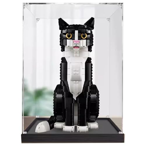 Acryl-Display-Box, kompatibel mit Lego 21349 Katze Modell, selbst montieren klaren Staub Schrank, Sammler-Organisator (nur Box) (2 mm) von XNDSGJU