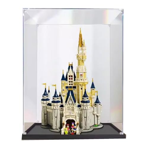 Acryl-Displaybox, kompatibel mit LEGO 71040 Castle Modell, selbstmontierender transparenter Staubschrank, Sammler-Organizer (nur Box) (2 mm) von XNDSGJU