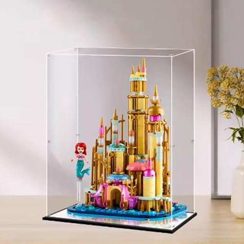 Acryl-Displaybox, kompatibel mit Lego Castle 40708 Basis, Sammlerstück, Geschenk-Vitrine, Organizer (nur Box) (Spiegel 2 mm) von XNDSGJU