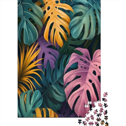 Tropical Blatt Puzzle 1000 Teile Puzzle Für Erwachsene Und Kinder Ab 14 Jahren Puzzel 1000pcs (75x50cm) von XNWRZCJXL