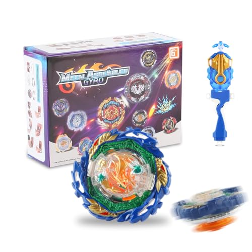 XPJBKC Bey Burst Turbo Set, Kreisel Starter Pack Metal Fusion, Battle Kreisel Spielzeugset mit Starter, Spielzeug Geschenk für Festival und Geburtstag, Spielzeug für Kinder ab 6 Jahren von XPJBKC