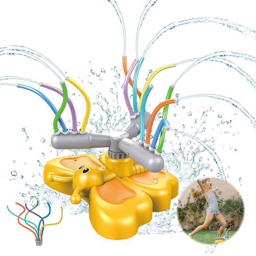 XPJBKC Wassersprinkler Kinder, Rotierender Rasensprenger Kinder, Sprinkler Kinder Outdoor, Niedliches Outdoor Wasserspielzeug, Kinder Outdoor Spielzeug Garten für Junge & MäDchen von XPJBKC