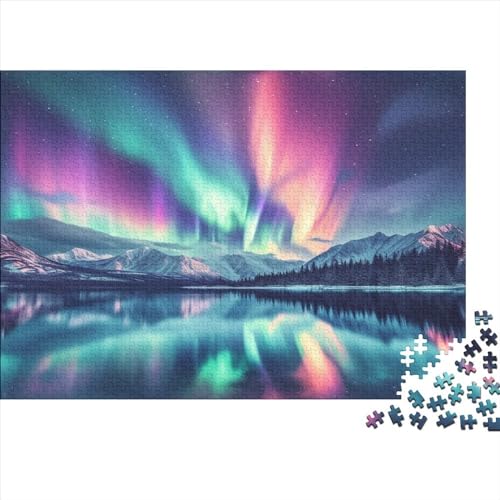 Nordlichter Puzzlespiel 1000 Teile Puzzle Für Erwachsene Und Kinder Ab 14 Jahren, Erwachsenen Puzzlespiel Puzzel 1000pcs (75x50cm) von XRAZBDOET