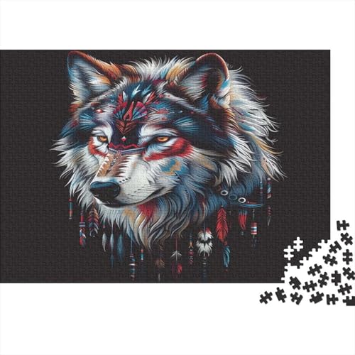 Wolf Puzzle 1000 Teile Erwachsene, Puzzlespiel Jigsaw Puzzles Erwachsenen Puzzlespiel Puzzel 1000pcs (75x50cm) von XRAZBDOET