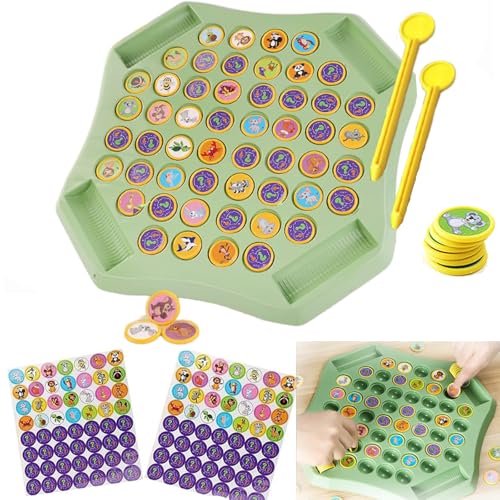 Flip-Schach-Erinnerung, Tier-Flip-Schach-Memory-Schachspiel für Kindergarten, Treffen, Aktivität für zwei Spieler, Tier-Flip-Schach, Montessori-Spielzeug, Gedächtnisschach, Lernspielzeug, von XRXRX