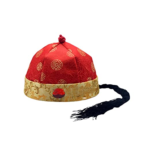 XRYUXECJ Chinesischer Hut,Hanfu-Hut, Chinesischer Hut for Erwachsene und Kinder, traditioneller Tang-Anzug, Zubehör, Kaiser, Bräutigam, weiche Kappe, Neujahrsgeschenk von XRYUXECJ