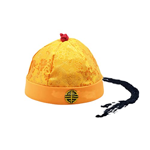 XRYUXECJ Chinesischer Hut,Hanfu-Hut, Kaiser Bräutigam Weiche Kappe Neue Jahr Geschenk Chinesischen Hut Erwachsene Kinder Traditionellen Tang Anzug Zubehör von XRYUXECJ