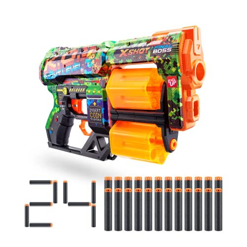 X-Shot Skins Dread, K.O., Schaumstoffdart-Blaster (24 Darts) von XShot