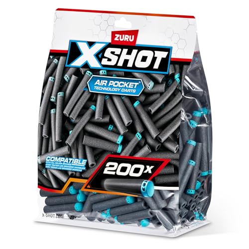 X-Shot Dart Big-Refill - 200 Darts Nachfüllpack - Blaster-Action Zubehör von XShot