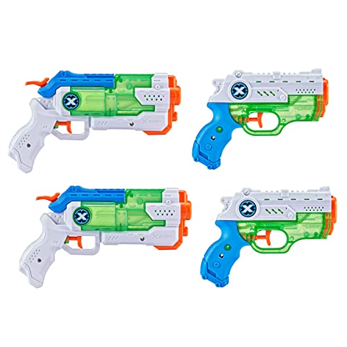 X-Shot Water Warfare 2X Fast Fill Micro + 2X Nano Combo Pack Wasserblaster, X-Shot Wasserpistole von XShot