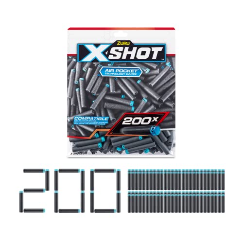 XSHOT 36592 X-Shot Excel, 200 Darts Schaumstoffdart Nachfüllpack, Solid von XShot