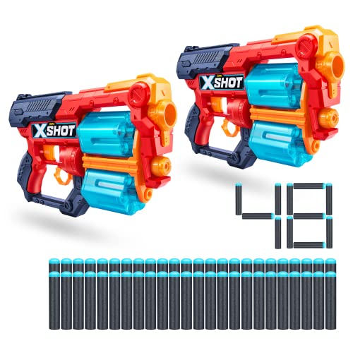 XSHOT Excel Xcess Schaumstoffdart-Blaster (2er Pack, 48 Darts) von XShot