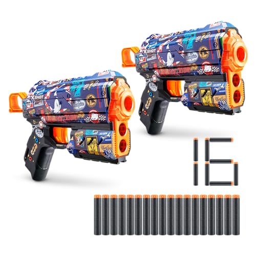 XSHOT Skins-2PK Flux(16 Darts) Sonic Race Team von XShot