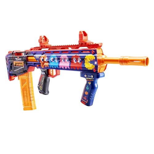 XSHOT Skins Pro Series 1 Pac-Man Long Shot Blaster von ZURU mit 40 Darts, Air Pocket Technologie und Dart-Aufbewahrung, Outdoor-Spielzeug für Jungs, Mädchen, Teenager und Erwachsene von XShot