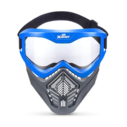 XSHOT Tactical Mask by Zuru Outdoor Toy for Boys and Girls, Teens and Adults (Blue Mask) von XShot