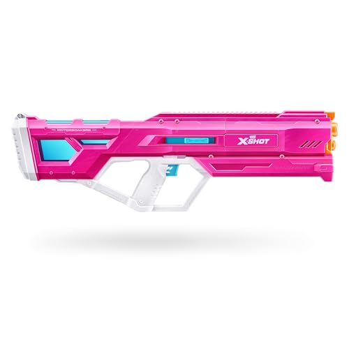 XSHOT Water Hydra Pulse Motor Soakers Pink Skin by ZURU, Motorised Water Blaster, Fills with Water in just 1 Second, with a Rechargeable Battery (Medium Motor Soaker, Pink) von XShot