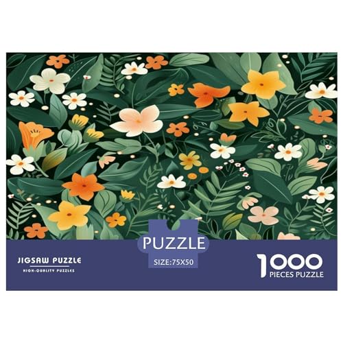 Blume Puzzlespiel 1000 Teile Puzzles Für Erwachsene Lernspiel Herausforderung Spielzeug 1000 Teile Puzzles Für Erwachsene Kinder Erwachsenen Puzzlespiel Puzzel 1000pcs (75x50cm) von XTDHRTEOD