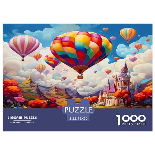 Heißluftballon Puzzle 1000 Teile Erwachsener Kniffel Spaß Für Die Ganze Familie - Abwechslungsreiche 1000 Puzzleteilige Motive Puzzlespiel Erwachsene, Puzzel 1000pcs (75x50cm) von XTDHRTEOD