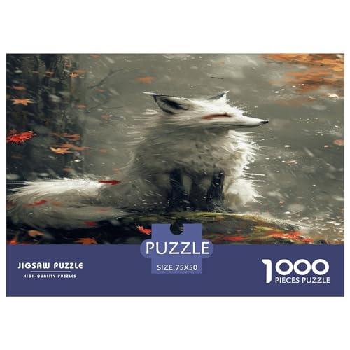 Jungle Fuchs Puzzle 1000 Teile,Puzzle Für Erwachsene, Impossible Puzzle,Puzzle 1000 Puzzle Home DekoRatteion Puzzle,Erwachsenenpuzzle Puzzel 1000pcs (75x50cm) von XTDHRTEOD