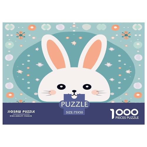 Kaninchen Puzzle 1000 Teile Erwachsener Kniffel Spaß Für Die Ganze Familie - Abwechslungsreiche 1000 Puzzleteilige Motive Puzzlespiel Erwachsene, Puzzel 1000pcs (75x50cm) von XTDHRTEOD